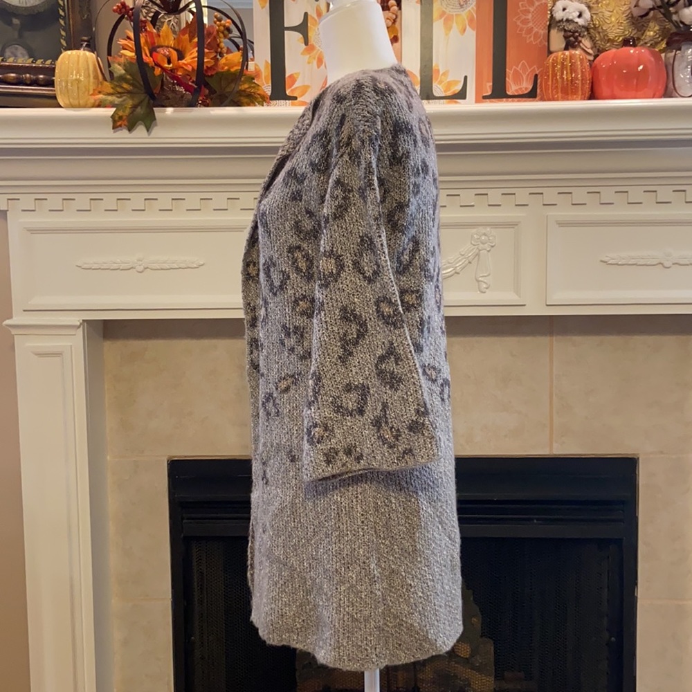 Nwt Cupcakes And Cashmere Open Front Gray Kline L… - image 3
